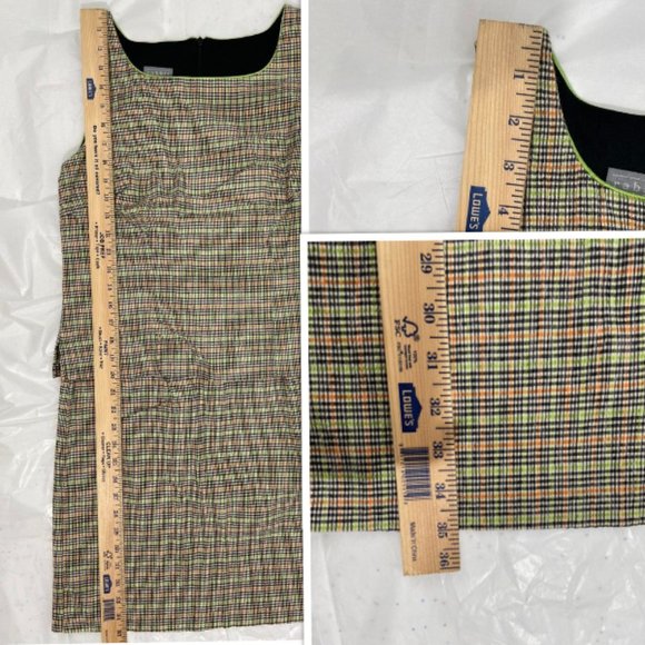 Rabbit Rabbit Rabbit 90s Plaid Mini Dress Sz 10P - Picture 10 of 12